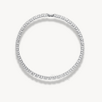Cascading Teardrop Tennis Necklace